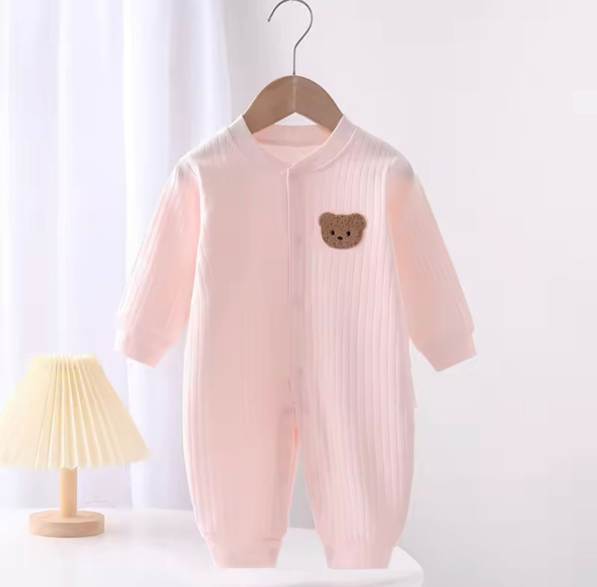 Baby Romper with Teddy Bear Head
