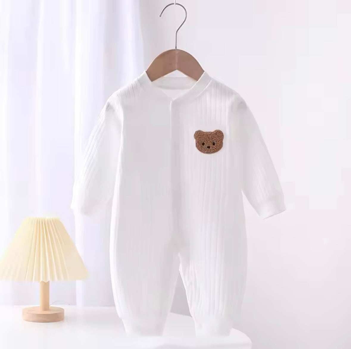 Baby Romper with Teddy Bear Head