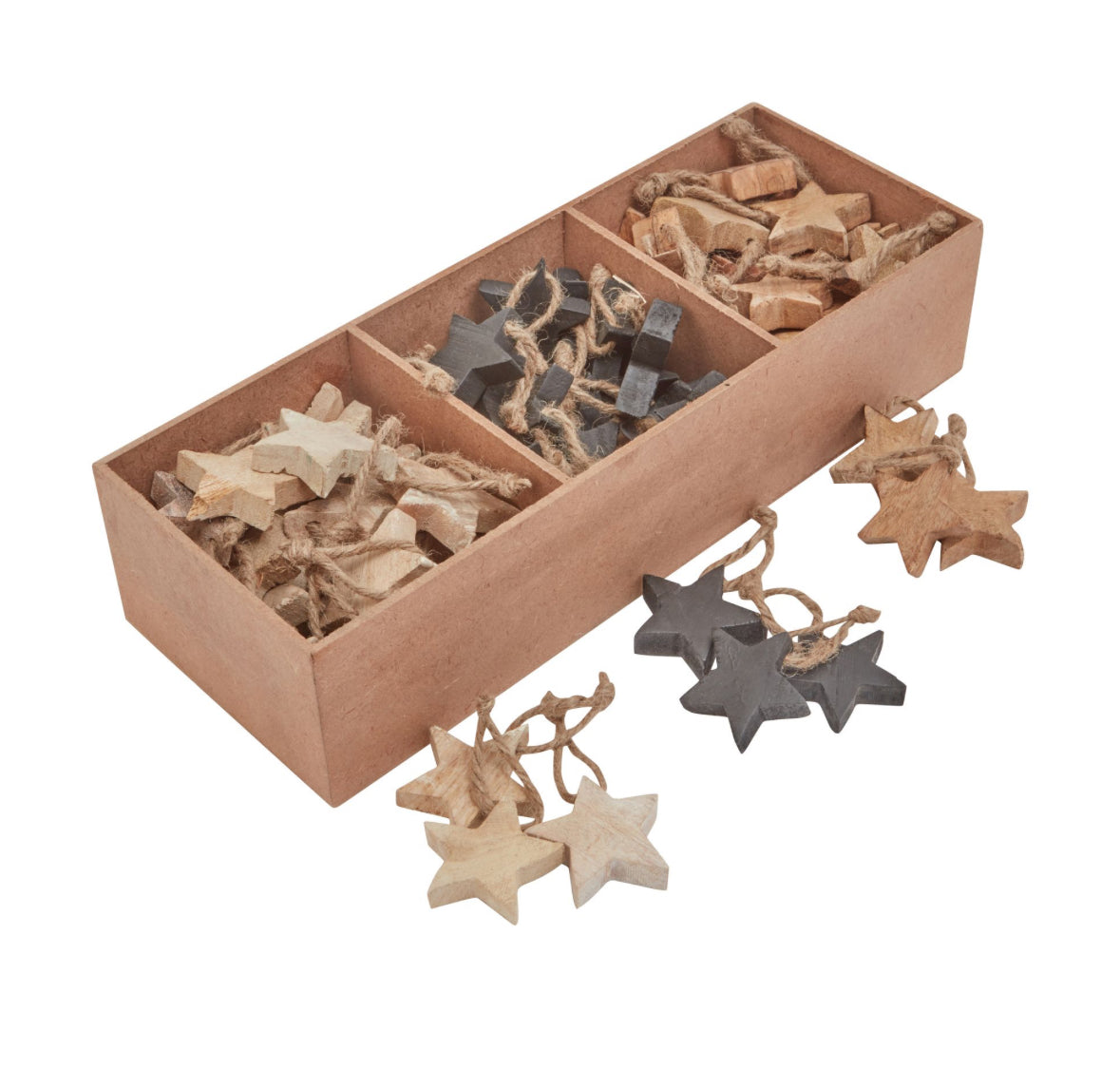 Wooden Star Hanging Decorations x90