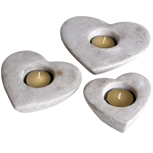 Heart shaped tealight holders