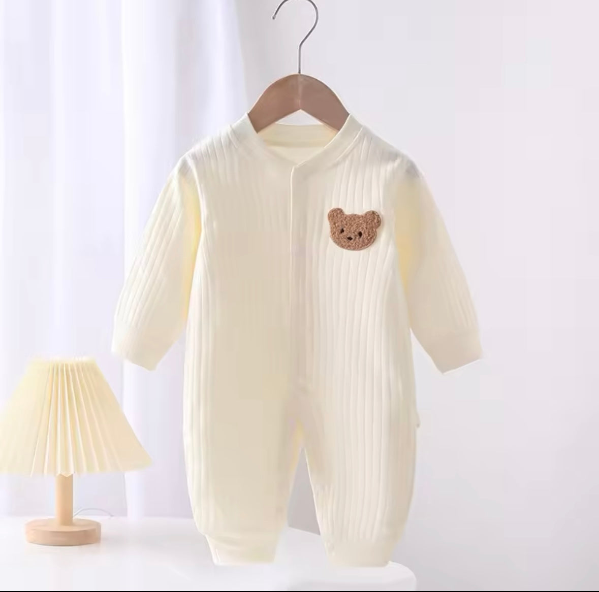 Baby Romper with Teddy Bear Head