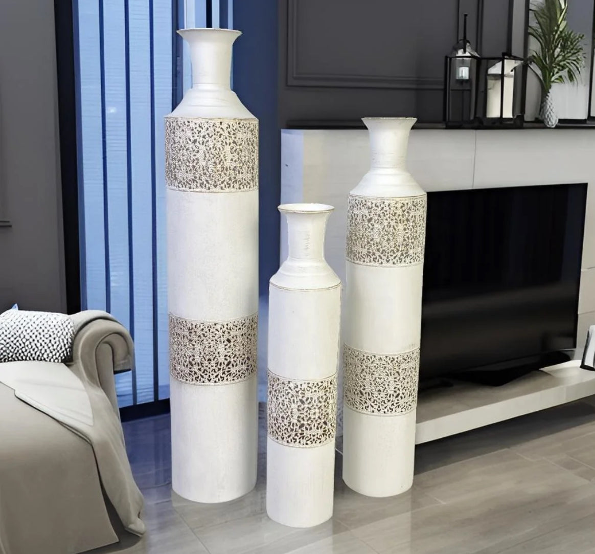 Decorative Standing 3 Piece Vase Set